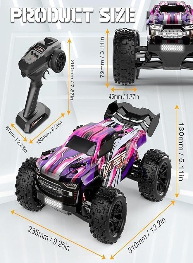 JOYJAY 1:18 High-Speed Remote Control RC Car, 40+ KM/H 4WD Off-Road RC Truck, Includes Rechargeable 1200mAh Batteries, Aged 8-12. This Makes it an Excellent Gifts Option for Birthdays - Image 5